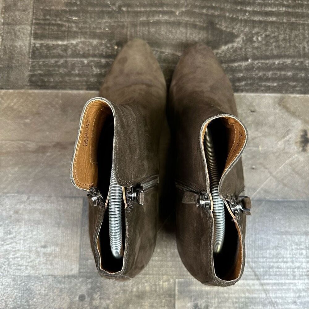 FRYE judith ankle booties womens size 10 brown suede - Picture 10 of 11